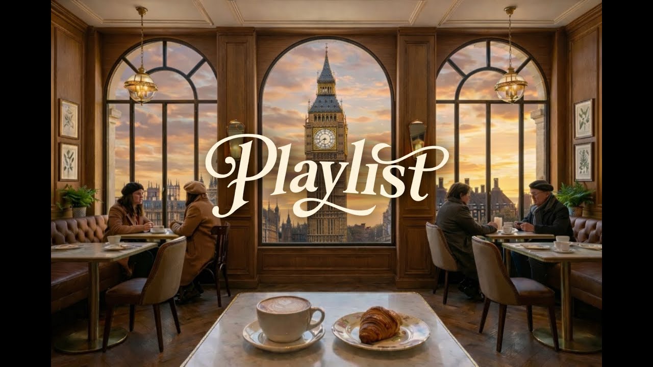 [Playlist] 노을이 스며드는 런던 카페에서｜Sunset Coffee in London, London Café at Sunset