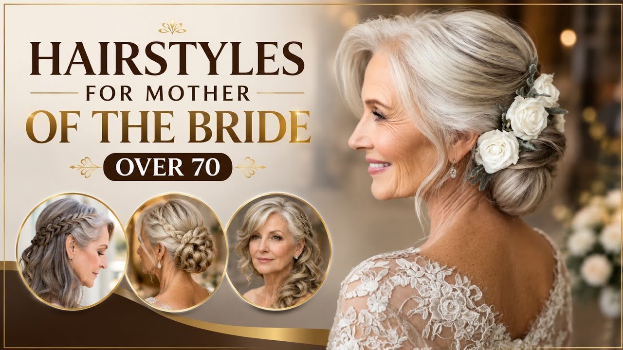 Elegant Mother of the Bride Hairstyles Over 70 | Timeless Wedding Hair Ideas 2026