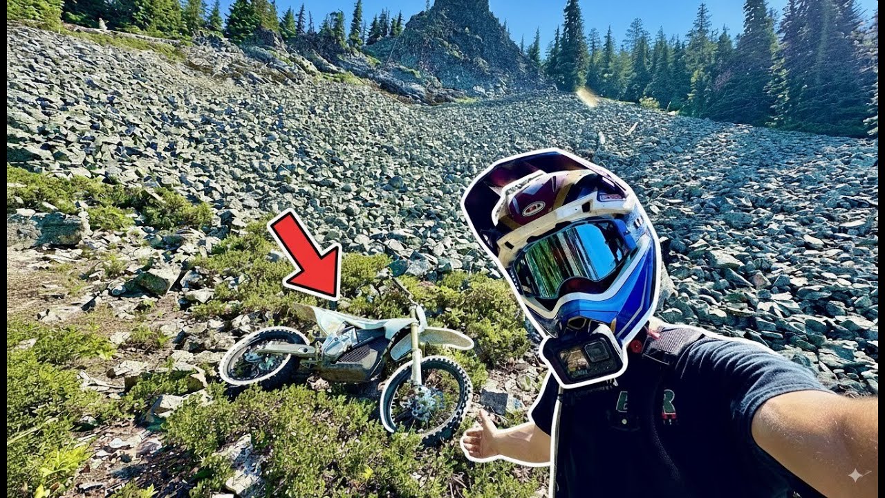 Riding my Stark Varg on a Mountain Goat Trail