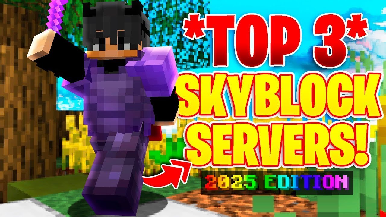 ТОП-3 СЕРВЕРОВ SKYBLOCK! *ИЗДАНИЕ 2026 ГОДА* | 1.8- 1.20+ | Новые серверы Minecraft Skyblock