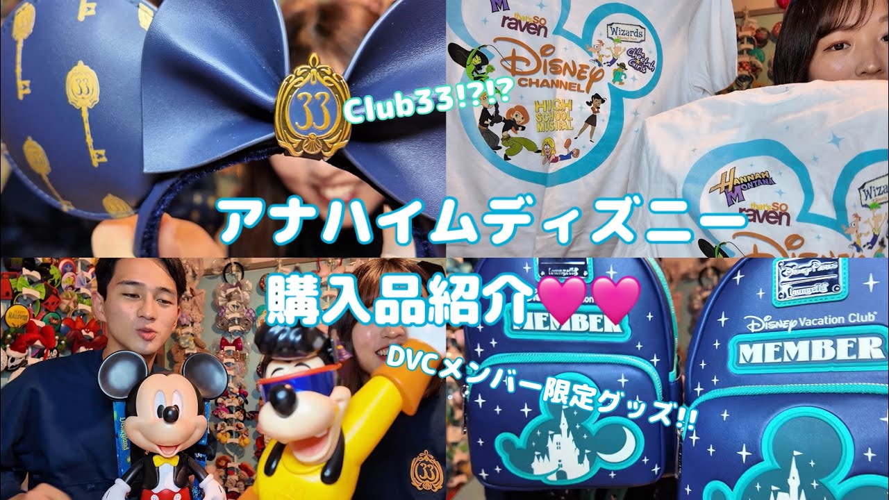 カリフォルニアディズニーの購入品動画紹介したら多すぎて草