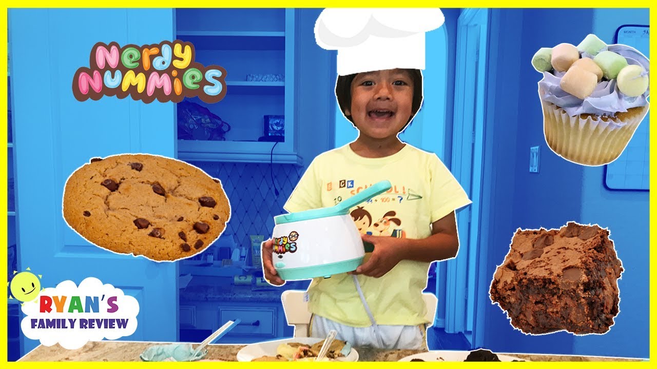 Kids Fun Baking Cookies and Brownie with Ryan's Family Review