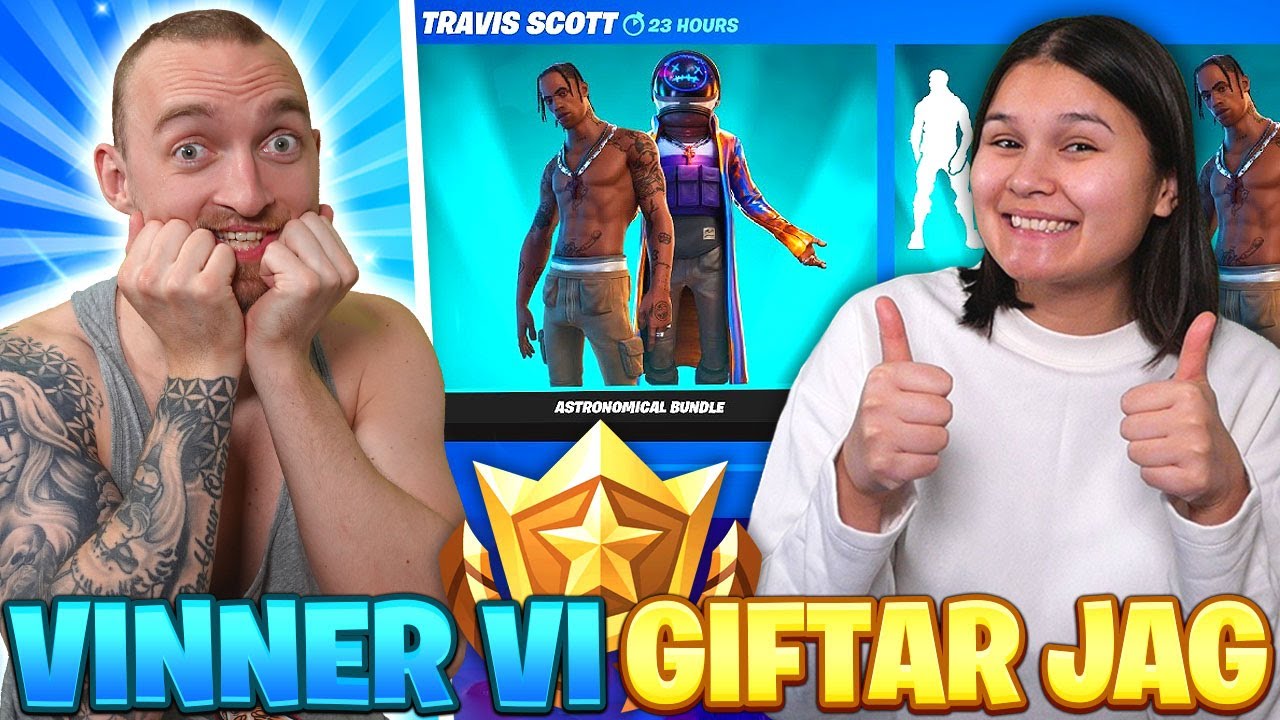 JAG GIFTAR MIN FLICKVÄN VAD SOM HELST OM VI VINNER I FORTNITE