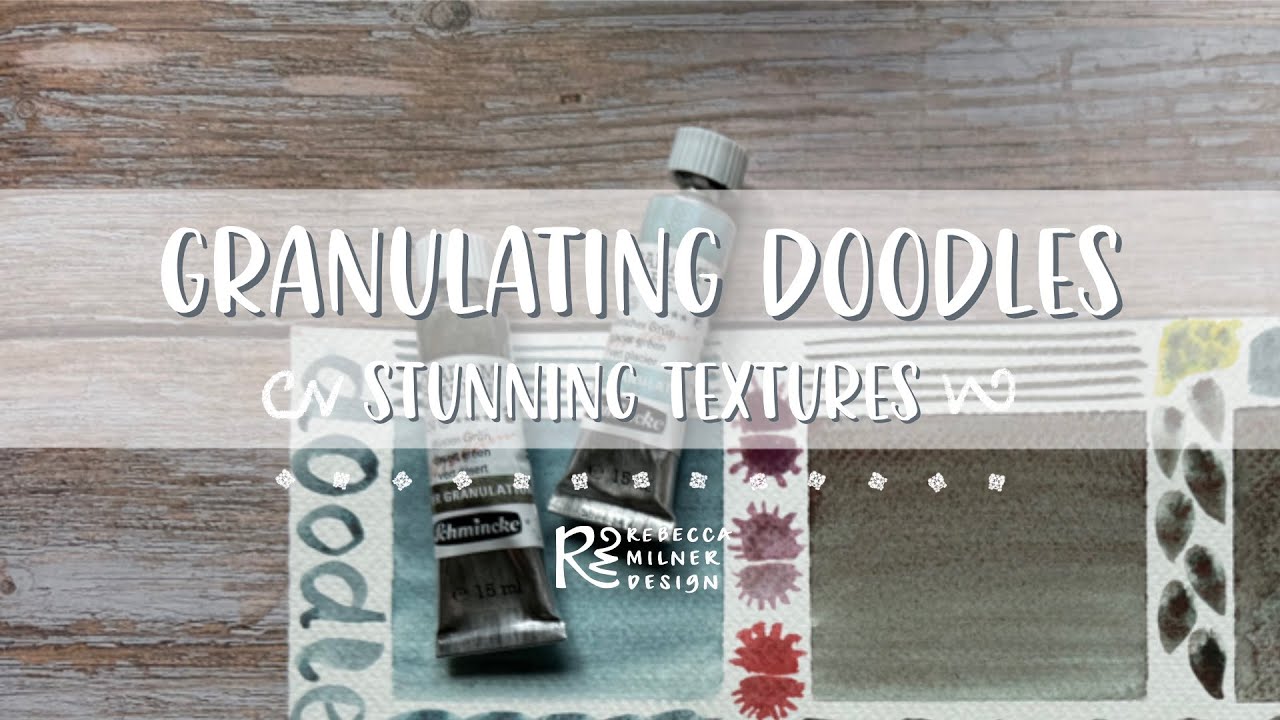 Relaxing Doodling with Schmincke Granulating Watercolours | Easy Tips for Stunning Textures