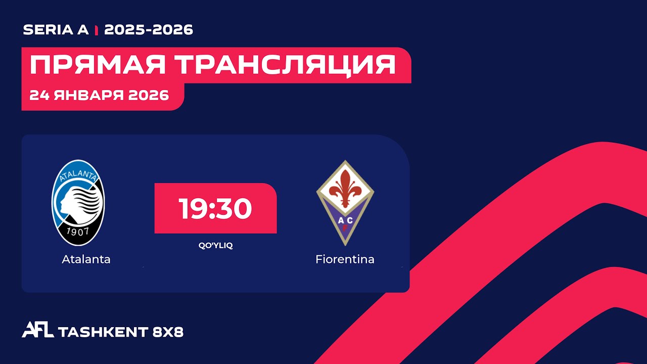 AFL Italy Seria A 12 -tur Atalanta - Fiorentina