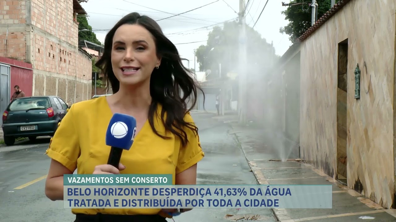 Belo Horizonte desperdiça 41% da água limpa por toda a cidade