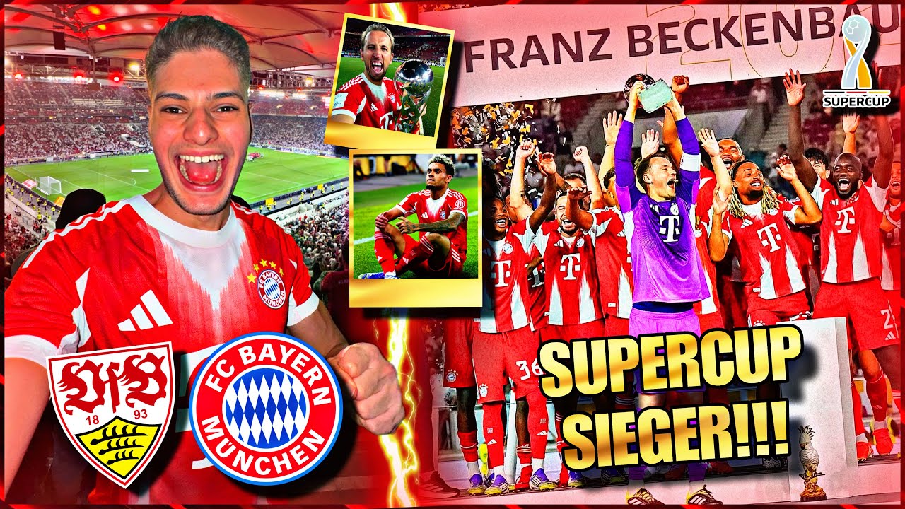 DÌAZ ERSTES TOR & SUPERCUP SIEGER! 🔥😍 | VFB Stuttgart vs. FC Bayern - Stadionvlog | MIDO