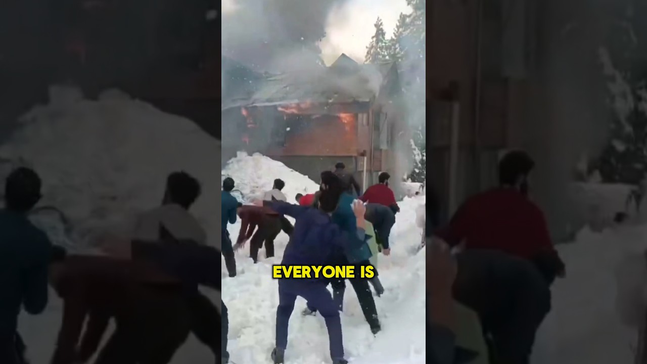 They are throwing snowballs into the fire! 