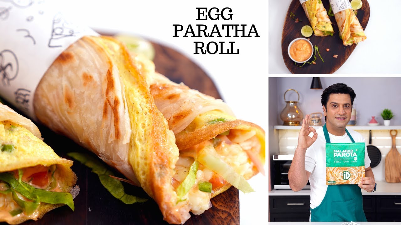 Tiffin Spl Anda Parantha Roll | Egg Kathi Roll | Kunal Kapur Lunch Box Recipe | Quick Snack Roll