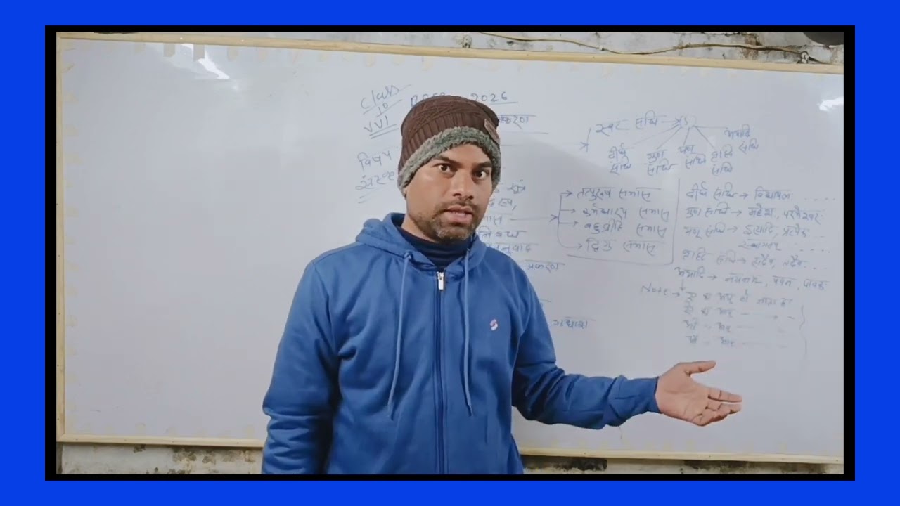 Sanskritik vyakaran, class 10, bihar board 2026,main topic 