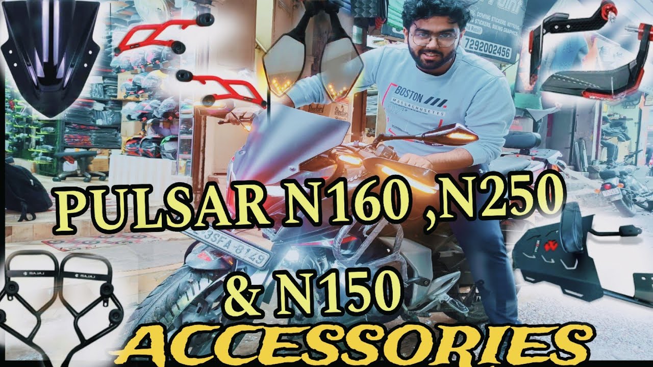 PULSAR N160 BIKE ACCESSORIES 🔥//N250 MODIFIED 😍 //N150 BIKE LIGHTS//N150 MODIFICATION ACCESSORIES 🔥🔥