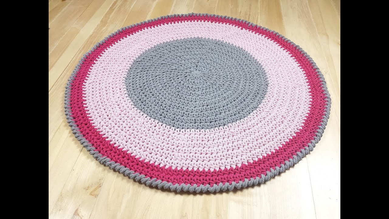 Dywan ze sznurka na szydełku 95 cm 2/2