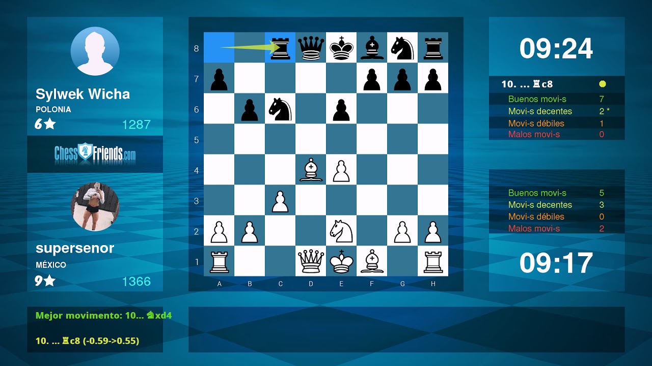 Chess Game Analysis: supersenor - Sylwek Wicha : 1-0 (By ChessFriends.com)