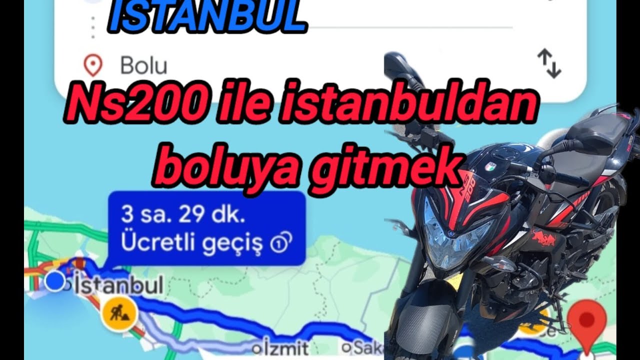Kız arkadaşıma sürpriz yapmak için Ns200 ile Bolu'ya gittim