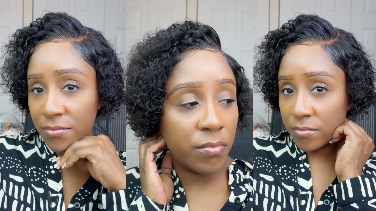 MY NATURAL CURLY HAIR PIXIE CUT WIG | 6 INCH LACE CLOSURE WIG INSTALL | GENIUS WIGS