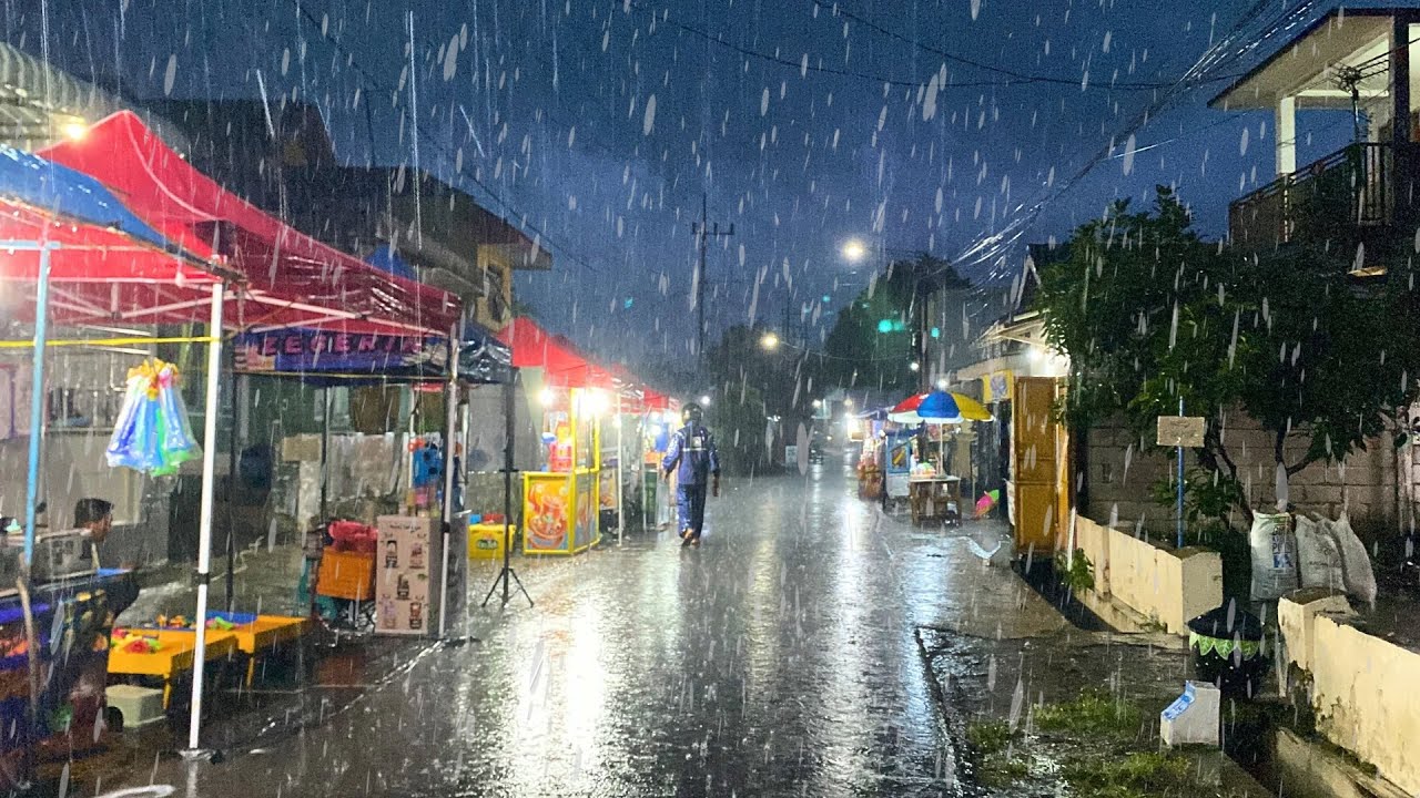 Walking Heavy Rain At All Day in The Village Life 2026 | Rain Video With @JavaNatureVibes 