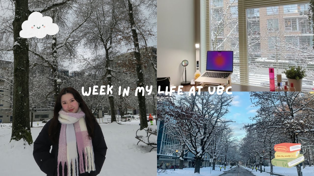 week in my life at ubc 🌷: snow days, week in my life, midterms, hanging out with friends