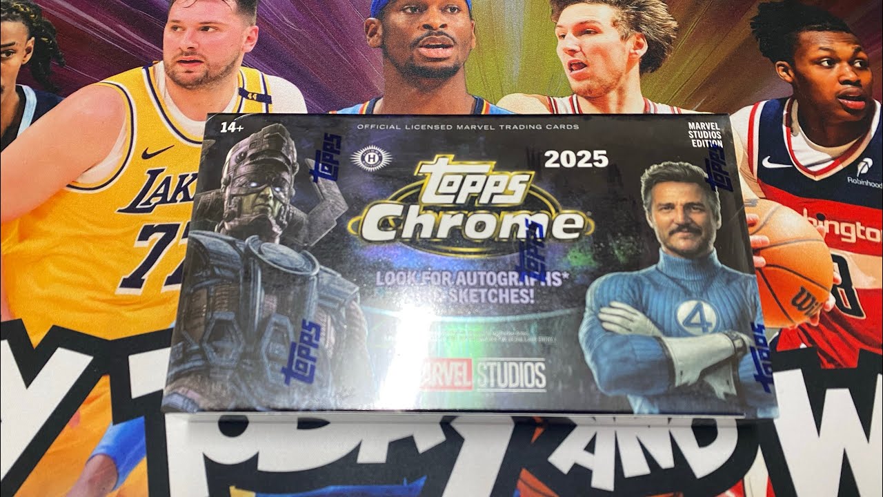 2025 Topps Marvel Studios Chrome 電影鉻版系列Hobby盒 漫威宇宙回來啦！尋找驚奇四超人簽名以及薩諾斯彈指🫰特卡！