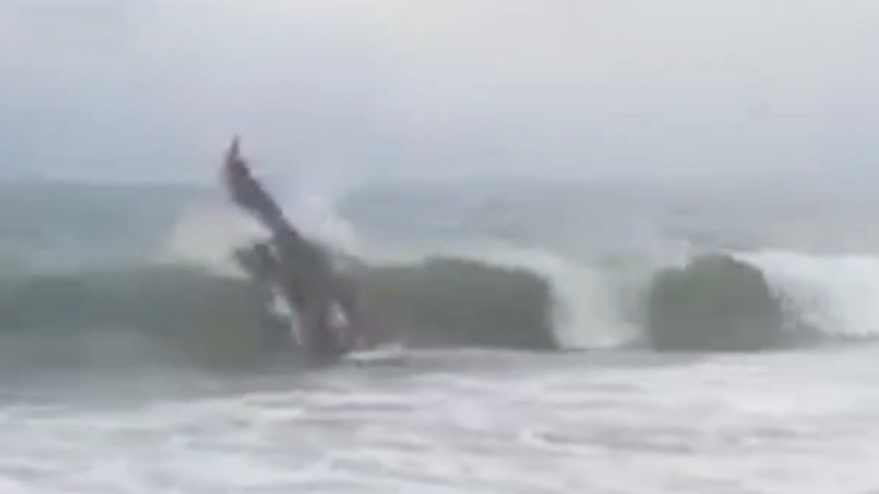 Boat accident in sea 