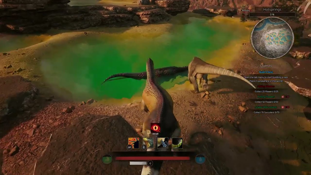 An iggy walks their titan - Path of Titans