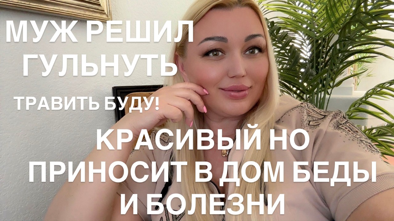 МУЖ РЕШИЛ ГУЛЬНУТЬ/КРАСИВЫЙ НО ПРИНОСИТ БОЛЕЗНИ И БЕДЫ НИКОГДА НЕ КУПЛЮ ЕГО ДОМОЙ/ НАЧИНАЮ ТРАВИТЬ