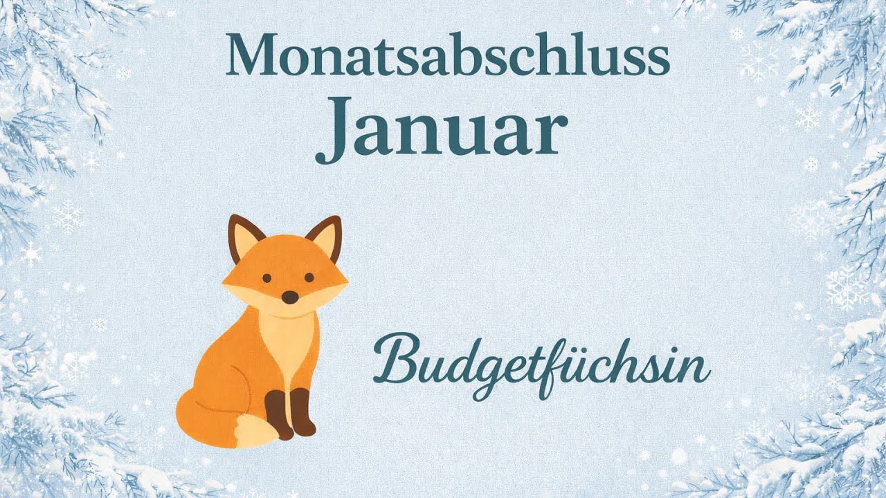MONATSABSCHLUSS JANUAR | Umschlagmethode | Cash Envelopes 