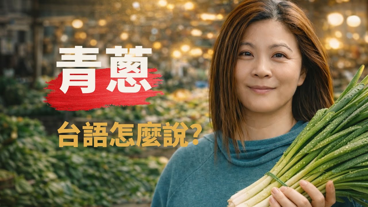 青蔥台語怎麼講？學一個菜市場常用台語