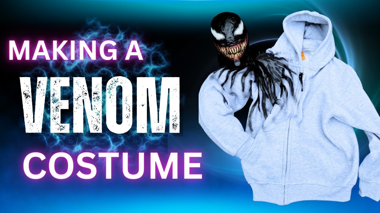 Make a SCARY Venom Cosplay Costume Hoodie in Minutes