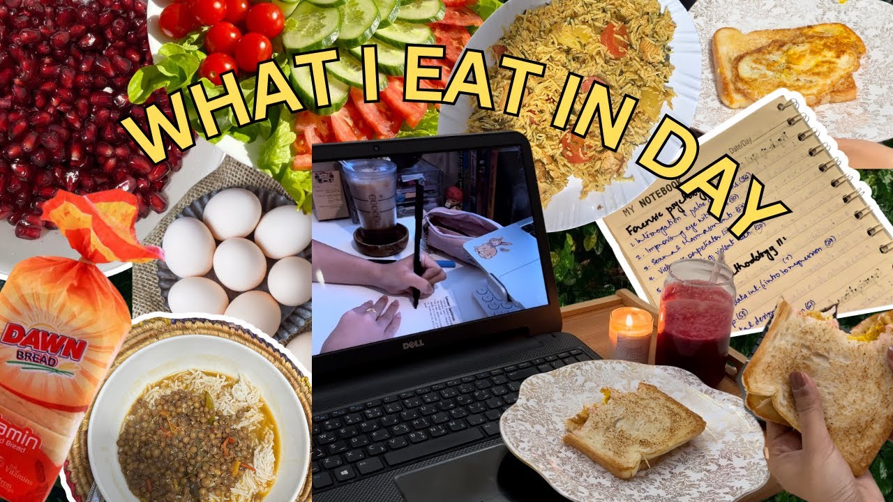 WHAT I EAT IN A DAY | exam edition
