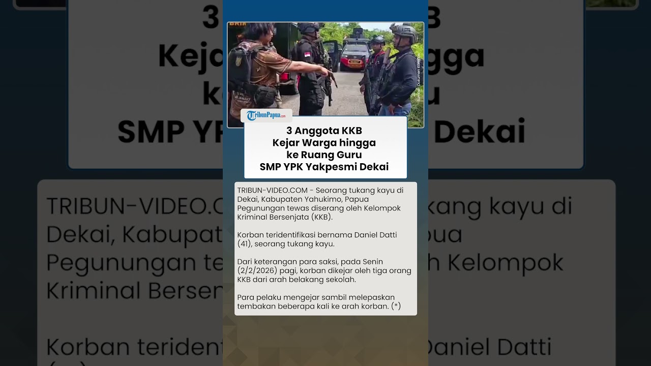 MENCEKAM! KKB KEJAR WARGA ke Ruang Guru SMP YPK Yakpesmi Dekai, Korban Meninggal dengan Luka Serius