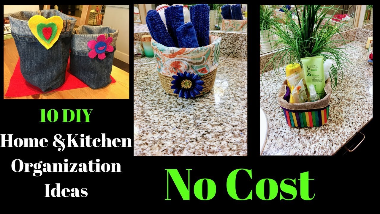 10 FREE KITCHEN & HOME ORGANIZATION IDEAS l Kitchen Storage Ideas l RealLife RealHome