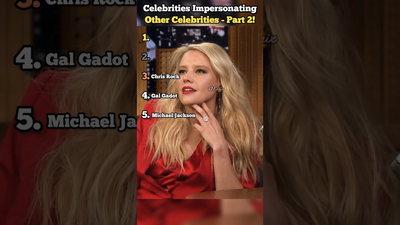 Celebrities Impersonating Other Celebrities Part 2! #celebrity #funny #ranking #shorts #funnymoments
