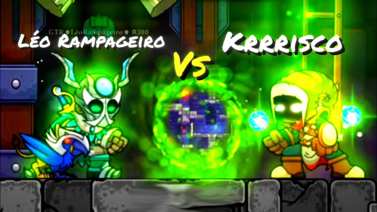 Jogando contra GTR Leo rampageiro no modo duelo do Magic Rampage