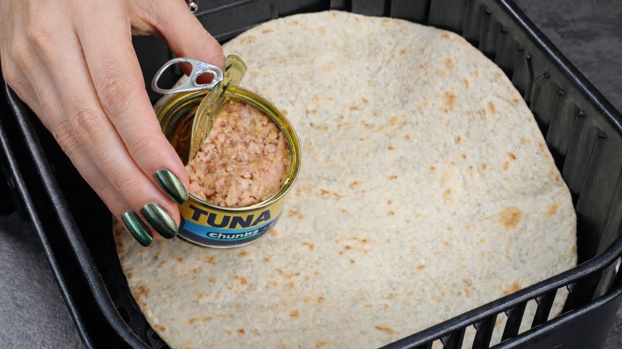 Tortilla + Tuna + Air Fryer… Ready in 8 Minutes and I’m OBSESSED!