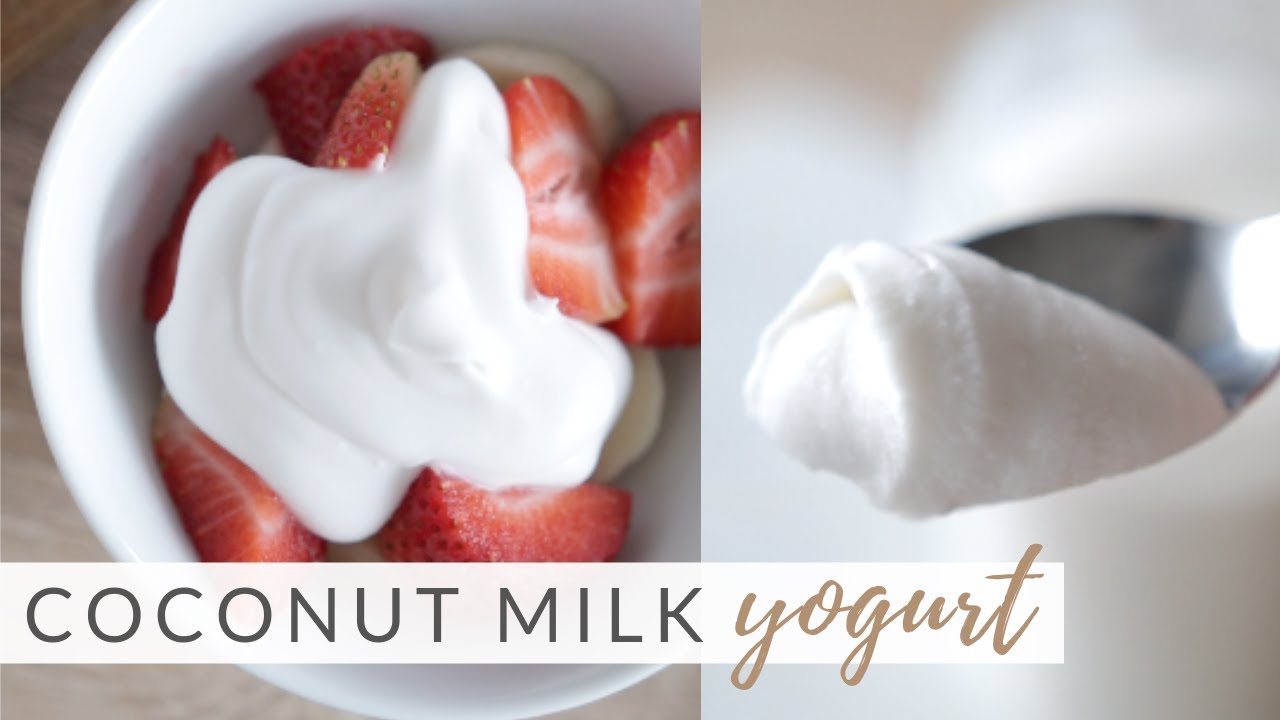 How to Make Homemade Coconut Yogurt | easy 2-ingredient recipe