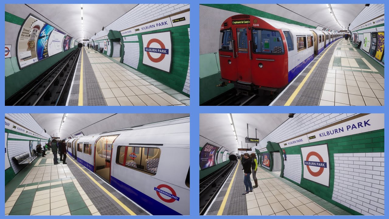 Train Sim World 2 - London Underground Bakerloo Line - Trainspotting at Kilburn Park station