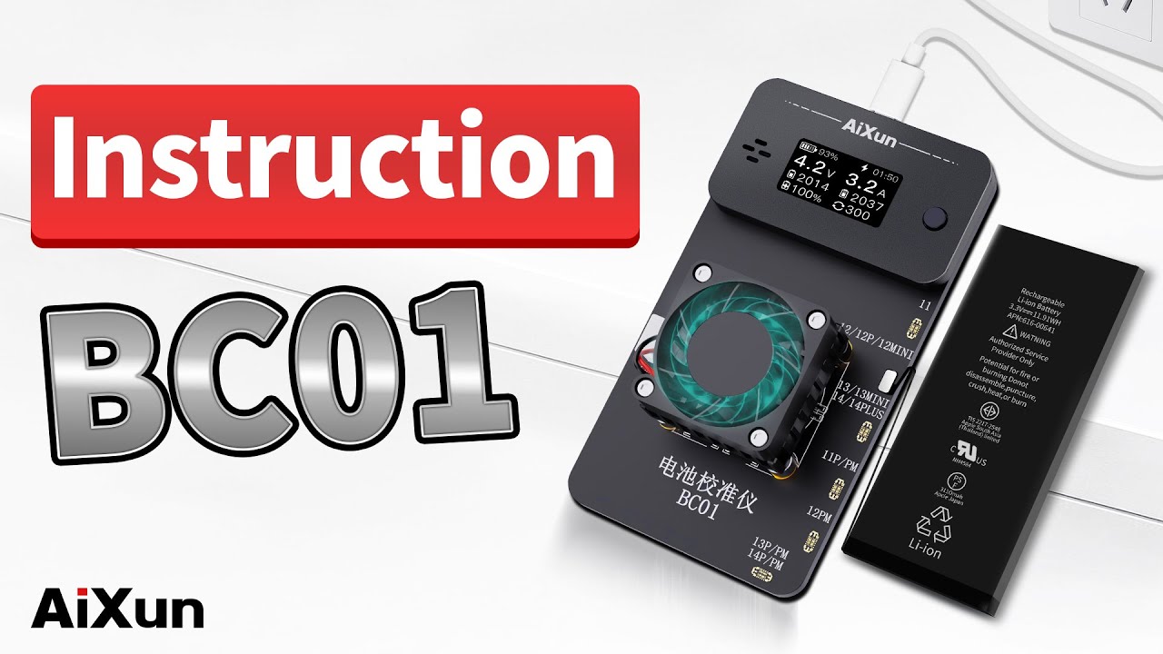Battery Calibration IPHONE Instruction | How to Calibrate Battery with AiXun BC01
