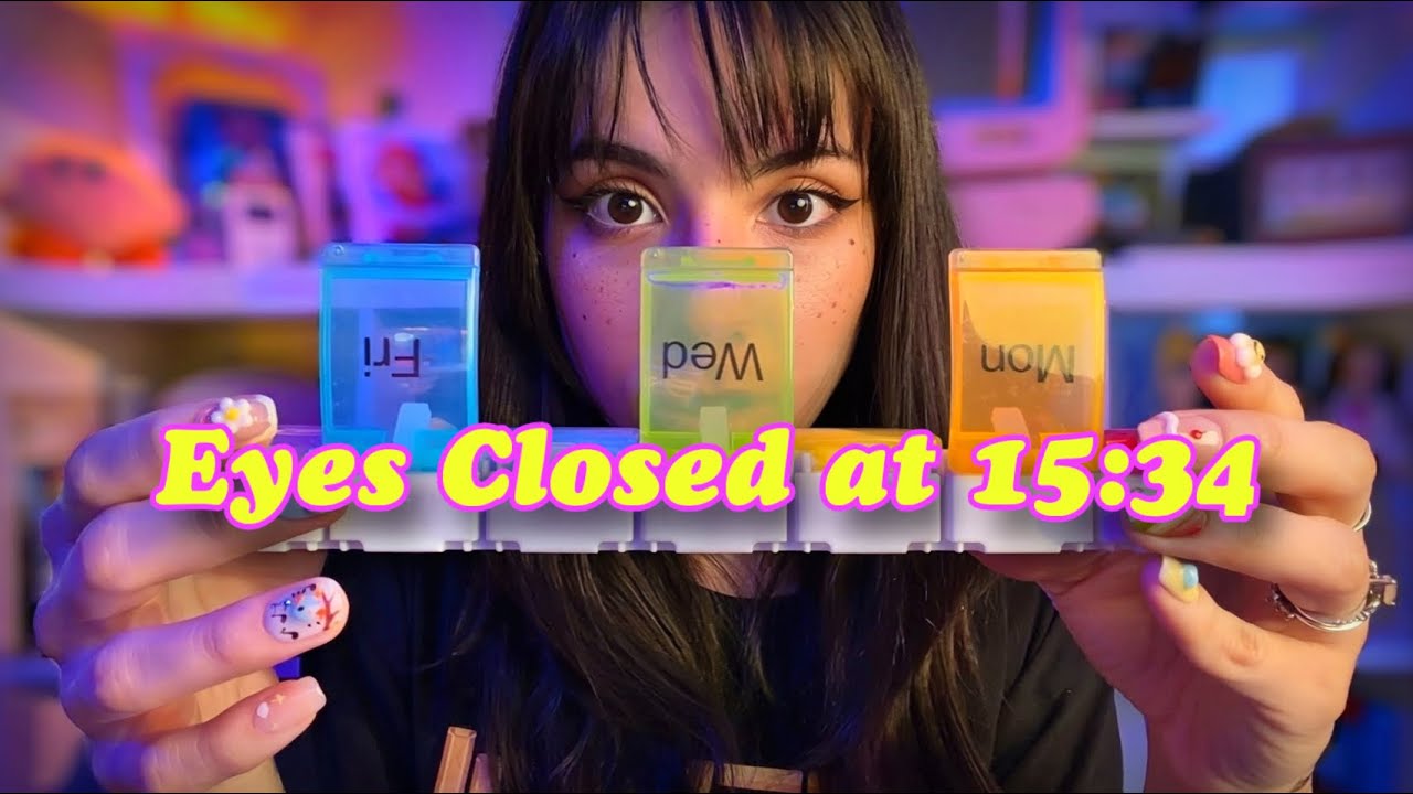 ASMR Follow My Instructions and Fall Asleep 🐯💜 (eyes closed at 15:34)