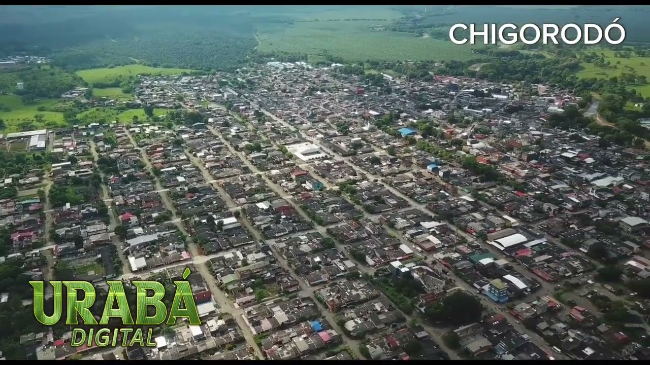 As&iacute; se ve el municipio de Chigorod&oacute; desde el aire.