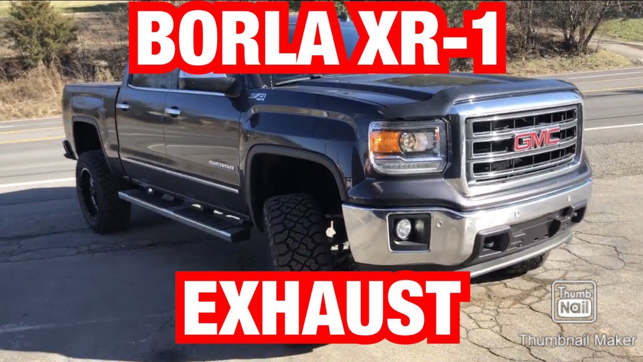 2014 GMC Sierra 5.3L EXHAUST w/ Borla XR-1 & Resonator Delete!!