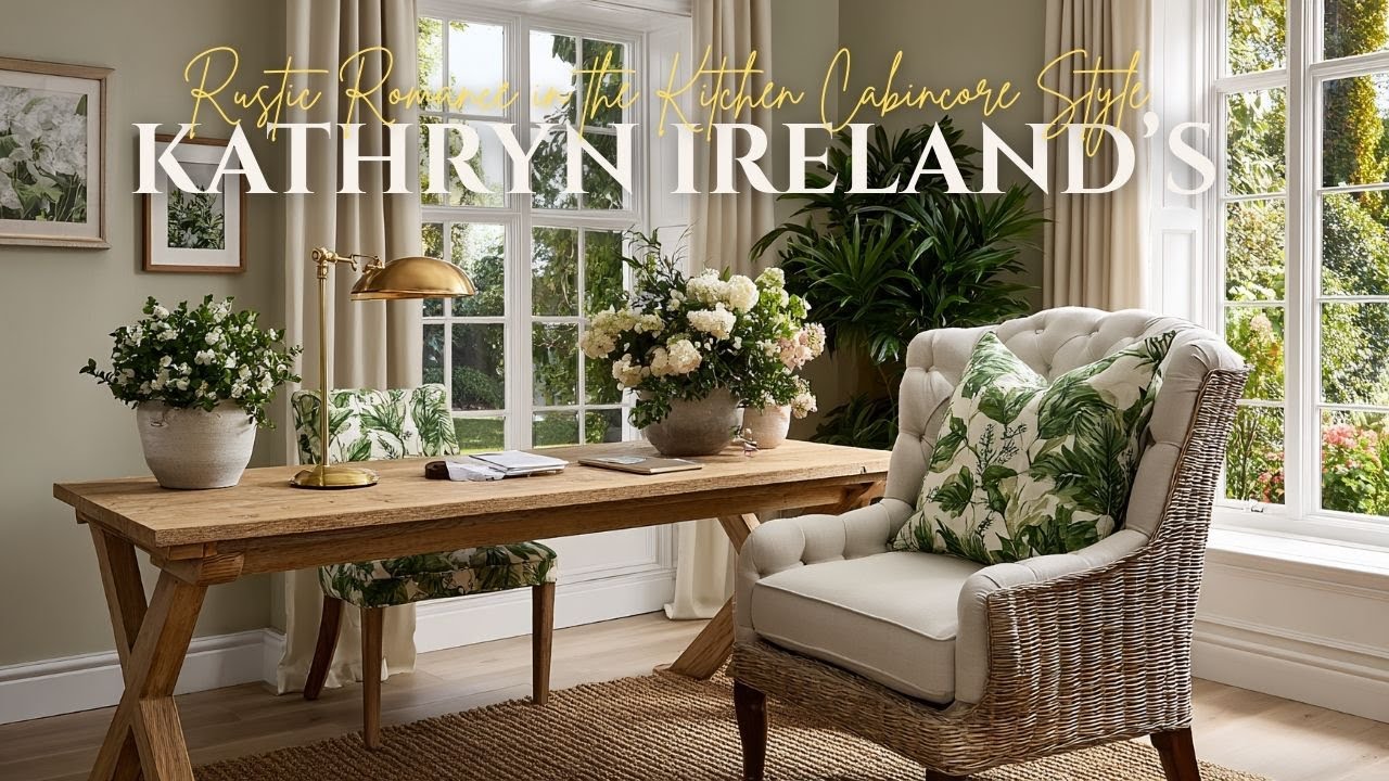 Rustic Romance in the Kitchen&mdash;Cabincore Style Inspired by Kathryn Ireland&rsquo;s Vintage Layers