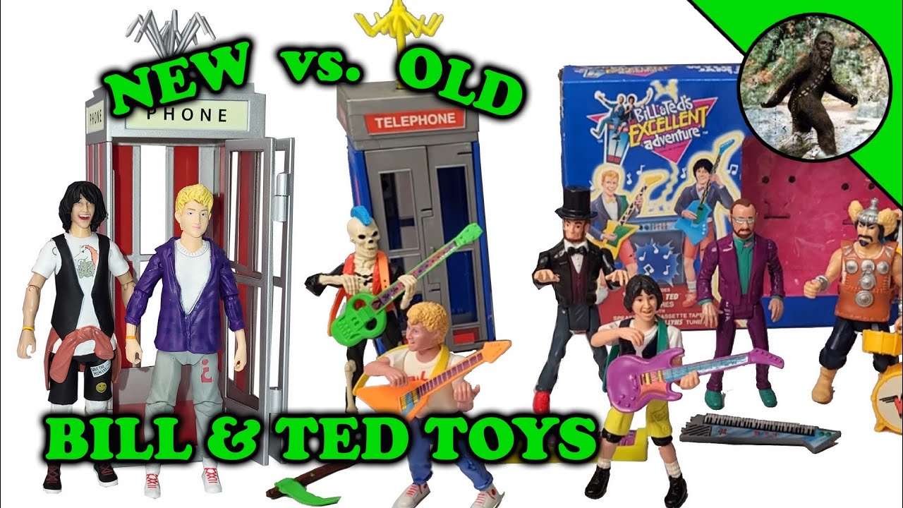Bill & Ted's Excellent Adventure FigBiz action figures from Incendium plus vintage Kenner toy line