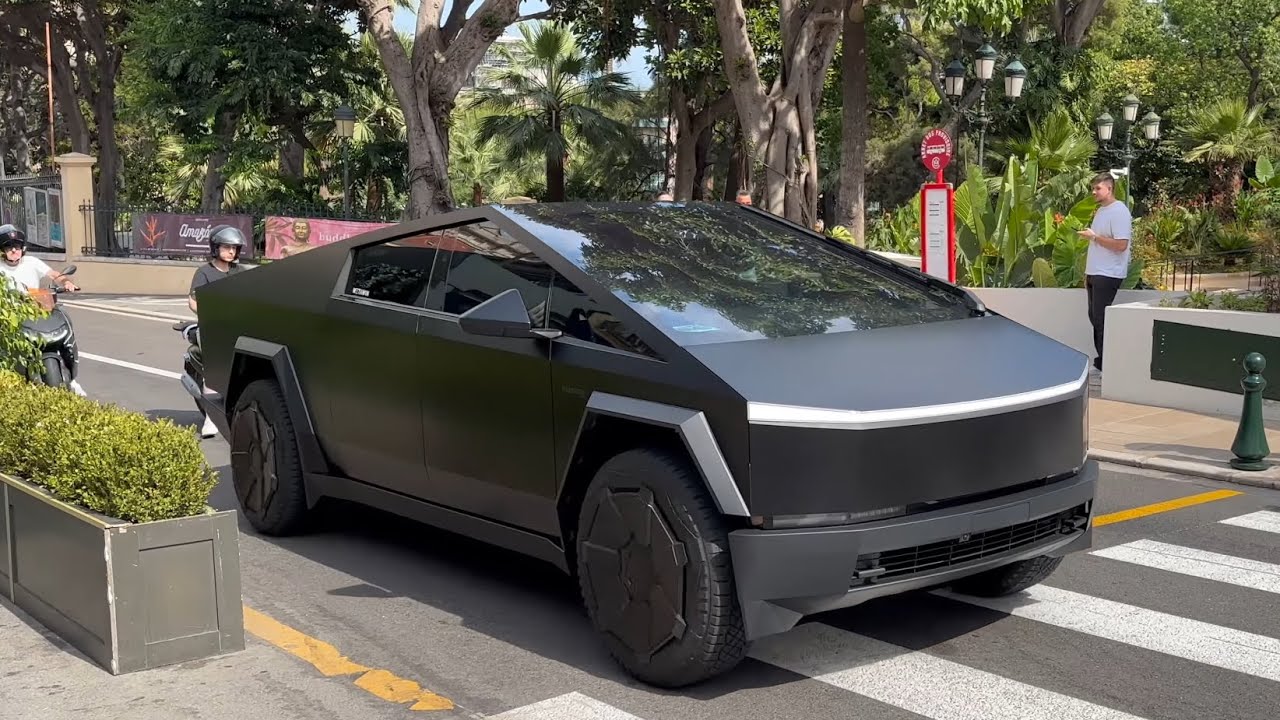 Le seul Cybertruck d’Europe 🤯! Carspotting à Monaco