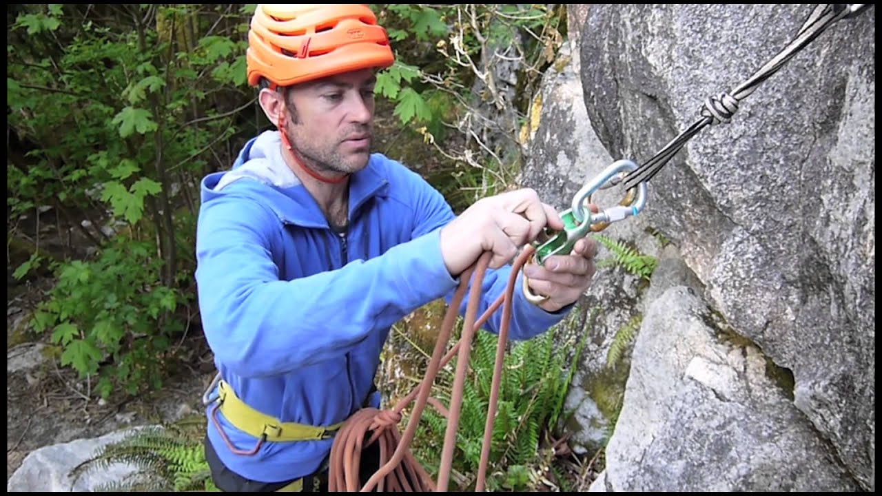 How to belay on a Multi pitch climb - Top Down Belay