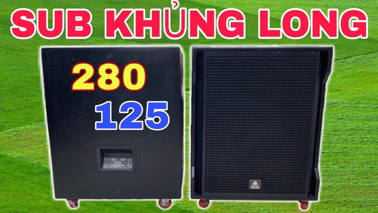 Loa Sub 50 đơn từ 280 coil 125 Sức Mạnh Qu&aacute; Kinh Khủng | gi&aacute; LH0932669768 Minh Triết Audio [MTA403]