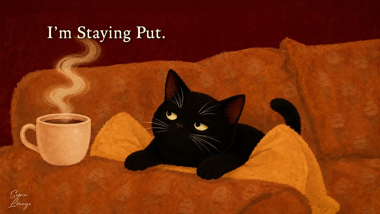 I&rsquo;m Staying Put. &ndash; Cozy, Quiet Vintage Noir Jazz for Relaxation & Unwinding