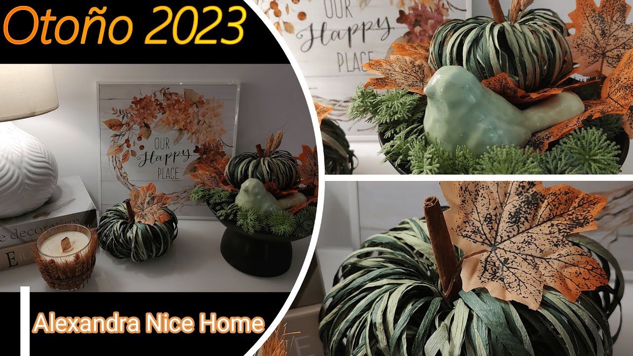 🍁 Ideas y Manualidades para Decorar en Otoño /Como hacer Calabazas de Rafia /Transforma tus Velones