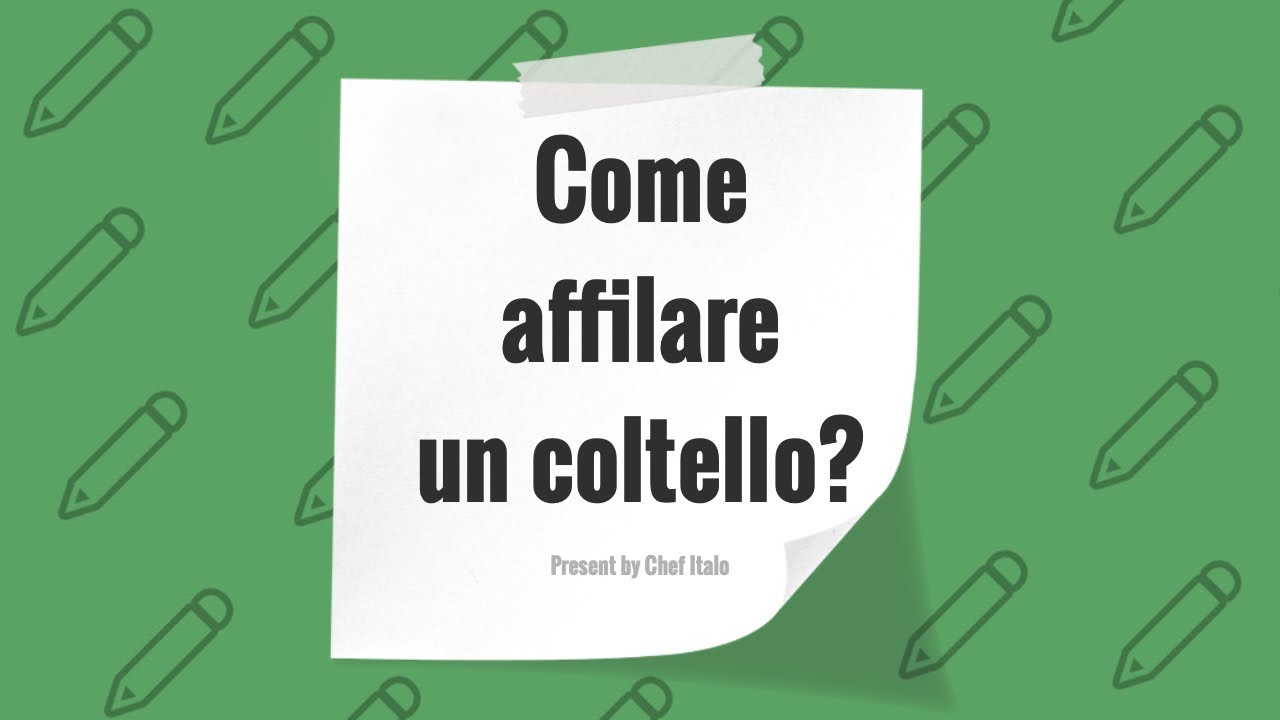 Come affilare un coltello a casa? 【 Lezione di Chef Italo giapponese 】