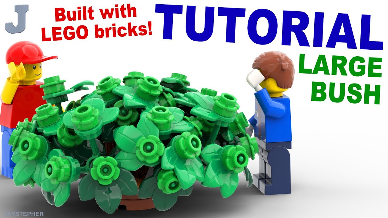 Как сделать куст из листьев LEGO размером 1 на 1