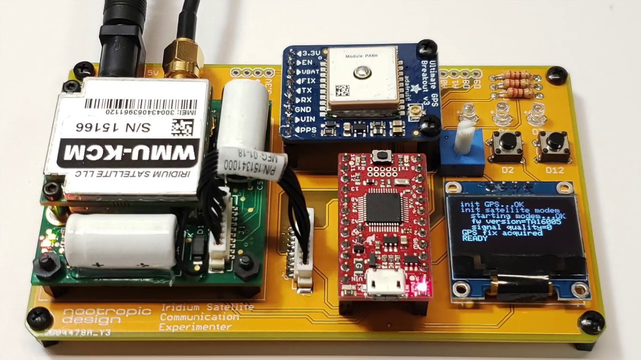 Iridium Satellite Communication for Arduino